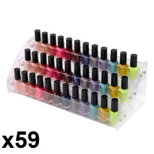 Ekspozytor na lakiery z pleksy - 3 półki x 59