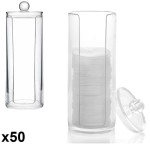 Pojemnik na płatki kosmetyczne x 50