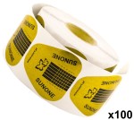 Szablon do paznokci złoty szeroki 500 szt x 100