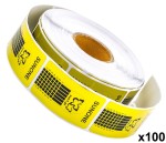 Szablon do paznokci złoty 500szt x 100