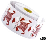 Szablon do paznokci PREMIUM czerwony 500szt x 50