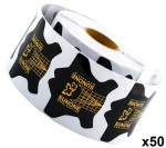 Szablon do paznokci PREMIUM czarny 500szt x 50