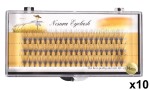 Rzęsy Kępki Premium 14mm - 60szt x 10