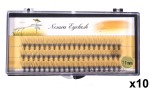Rzęsy Kępki Premium 11mm - 60szt x 10