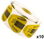 Szablon do paznokci złoty szeroki 500 szt x 10