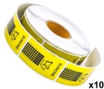 Szablon do paznokci złoty 500szt x 10